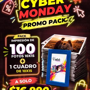 Pack 100 fotos 10×15 + 1 cuadro